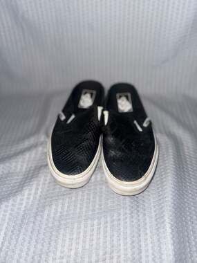 Vans Classic Slip-On Mule Black Snakeskin Women's 6.5 Men's 5.0
